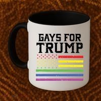 Gays For Trump Usa Flag Pro Reelect Donald 2020 Lgpt Gift Coffee Mug thumb 2