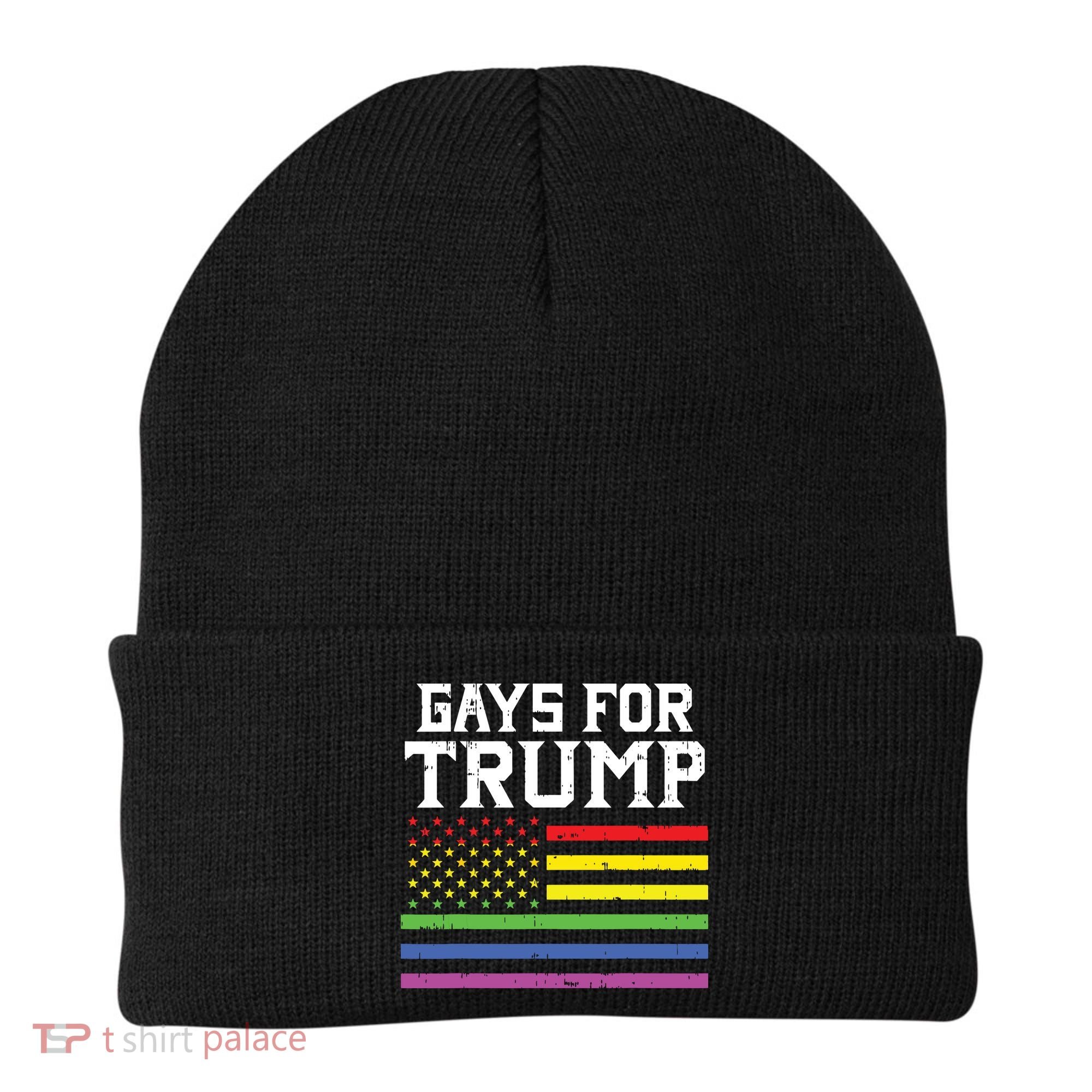 Gays For Trump Usa Flag Pro Reelect Donald 2020 Lgpt Gift Beanie