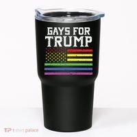 Gays For Trump Usa Flag Pro Reelect Donald 2020 Lgpt Gift Tumbler thumb 0