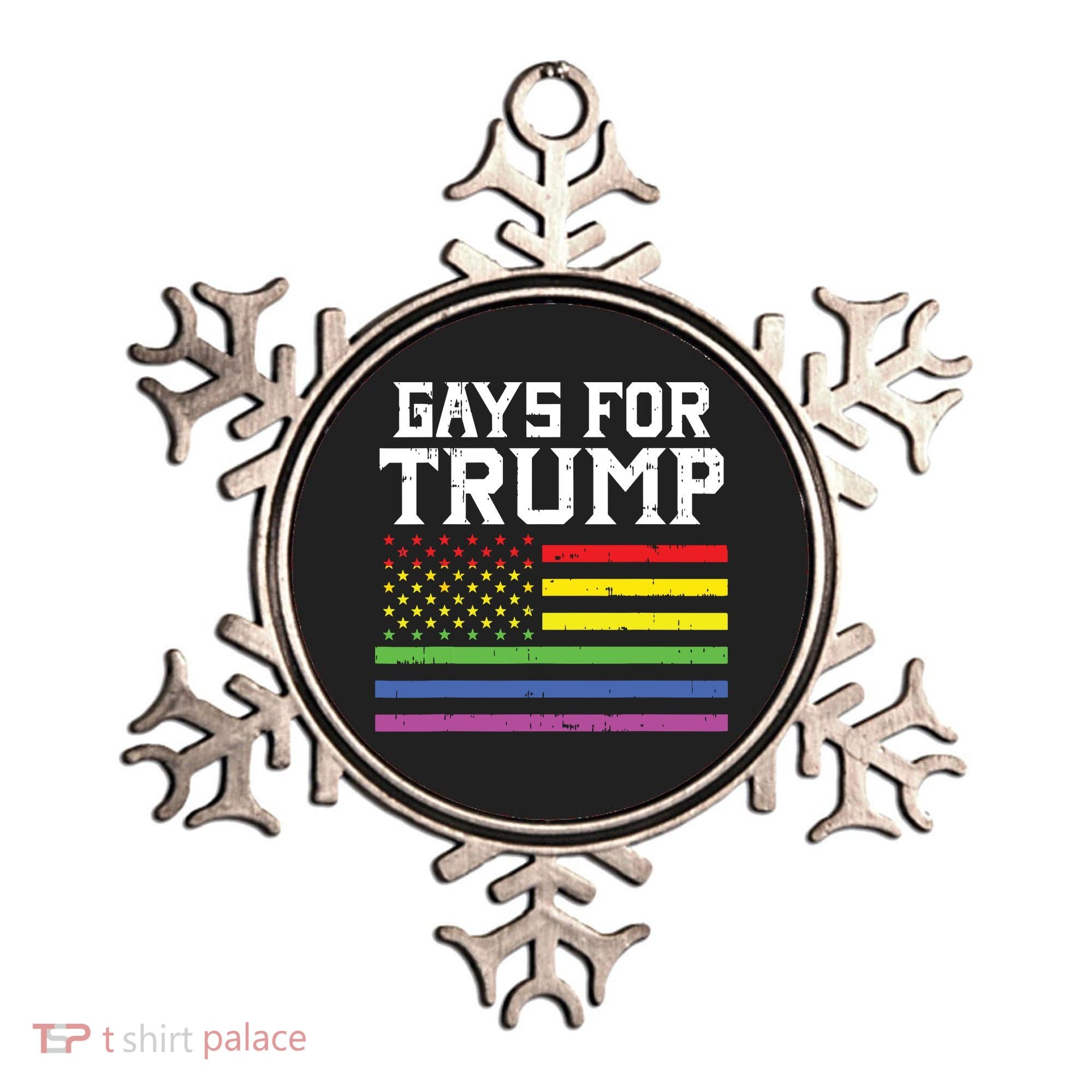 Gays For Trump Usa Flag Pro Reelect Donald 2020 Lgpt Gift Ornament