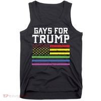 Gays For Trump Usa Flag Pro Reelect Donald 2020 Lgpt Gift Tank Top thumb 0