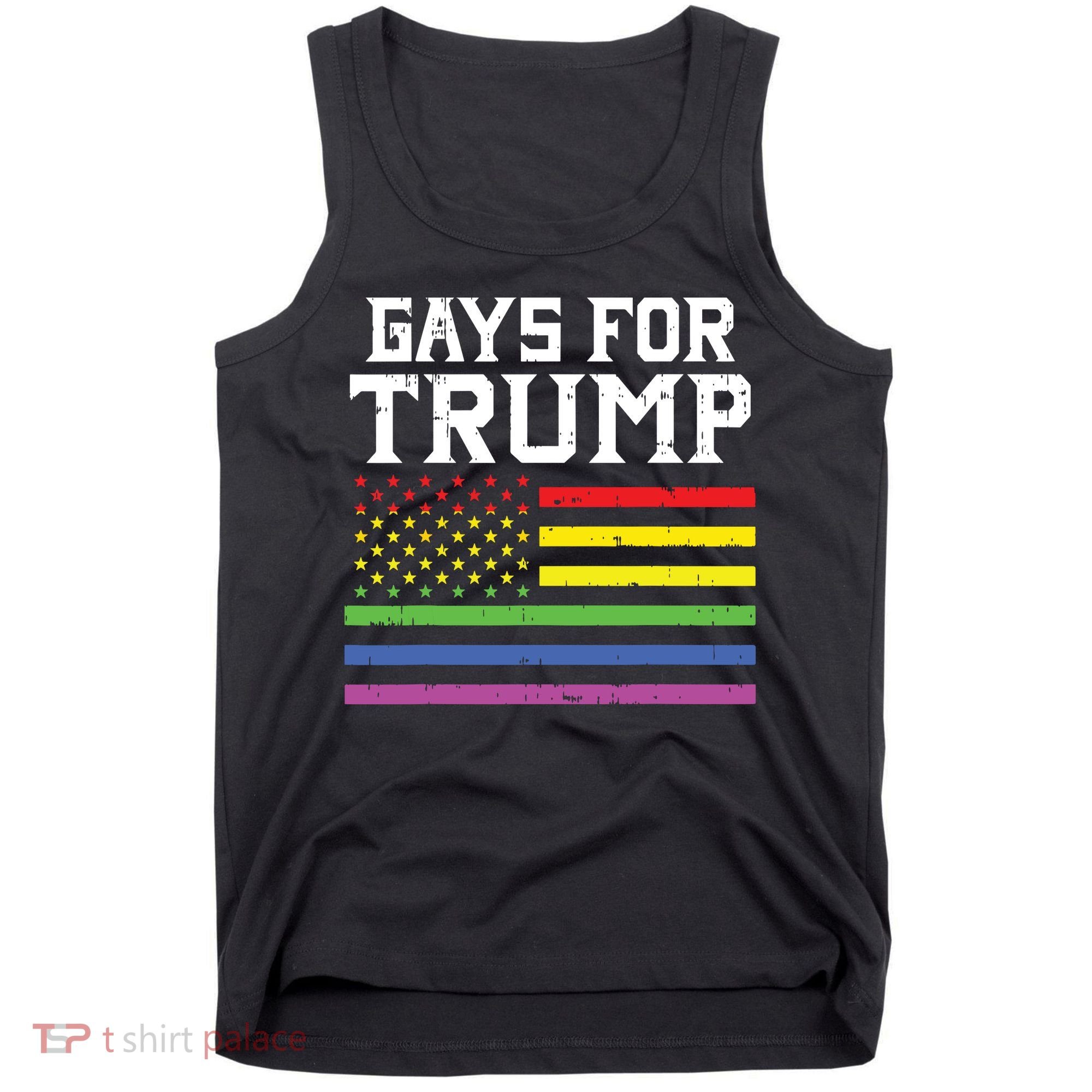 Gays For Trump Usa Flag Pro Reelect Donald 2020 Lgpt Gift Tank Top