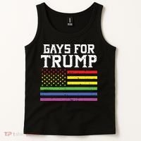 Gays For Trump Usa Flag Pro Reelect Donald 2020 Lgpt Gift Tank Top thumb 2