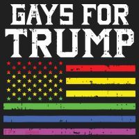 Gays For Trump Usa Flag Pro Reelect Donald 2020 Lgpt Gift Golf Towel thumb 3