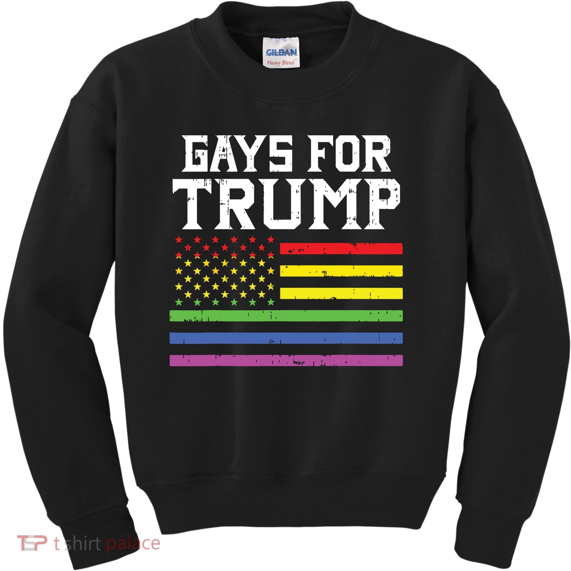 Gays For Trump Usa Flag Pro Reelect Donald 2020 Lgpt Gift Kids Sweatshirt