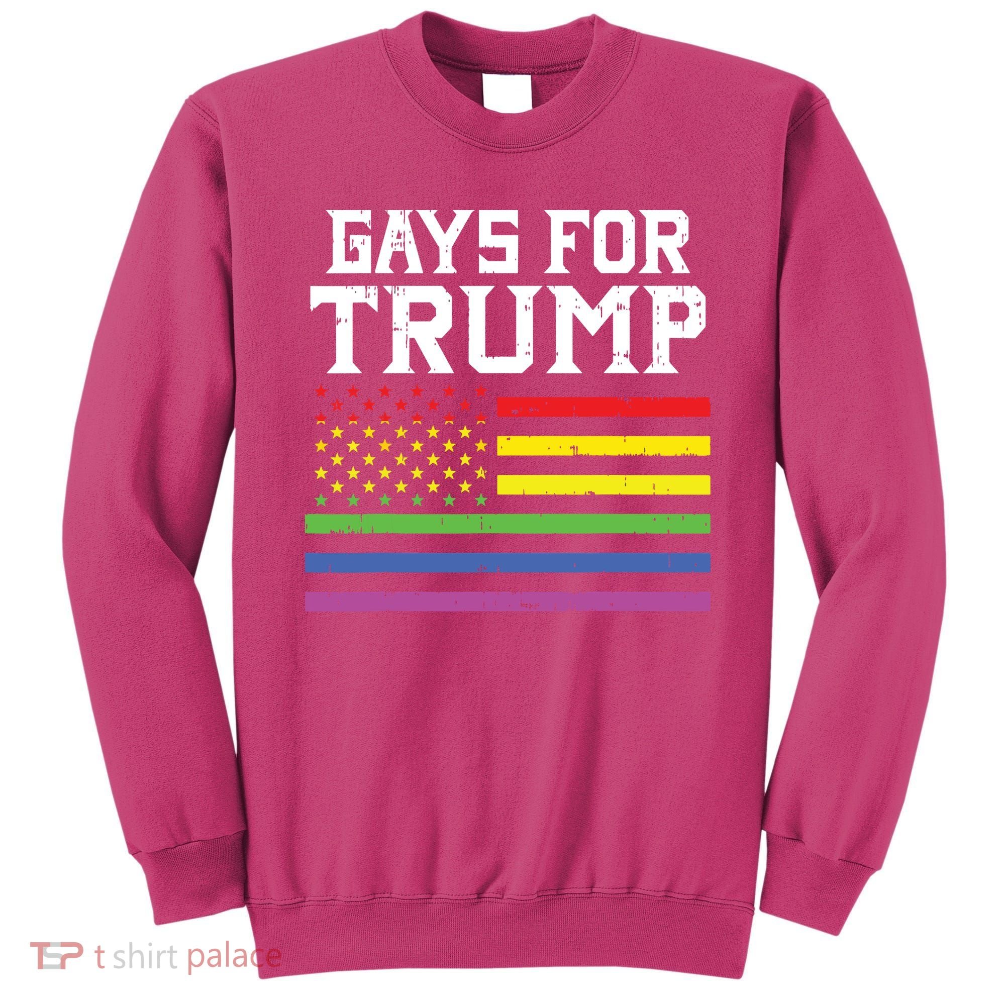 Gays For Trump Usa Flag Pro Reelect Donald 2020 Lgpt Gift Sweatshirt