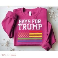 Gays For Trump Usa Flag Pro Reelect Donald 2020 Lgpt Gift Sweatshirt thumb 2