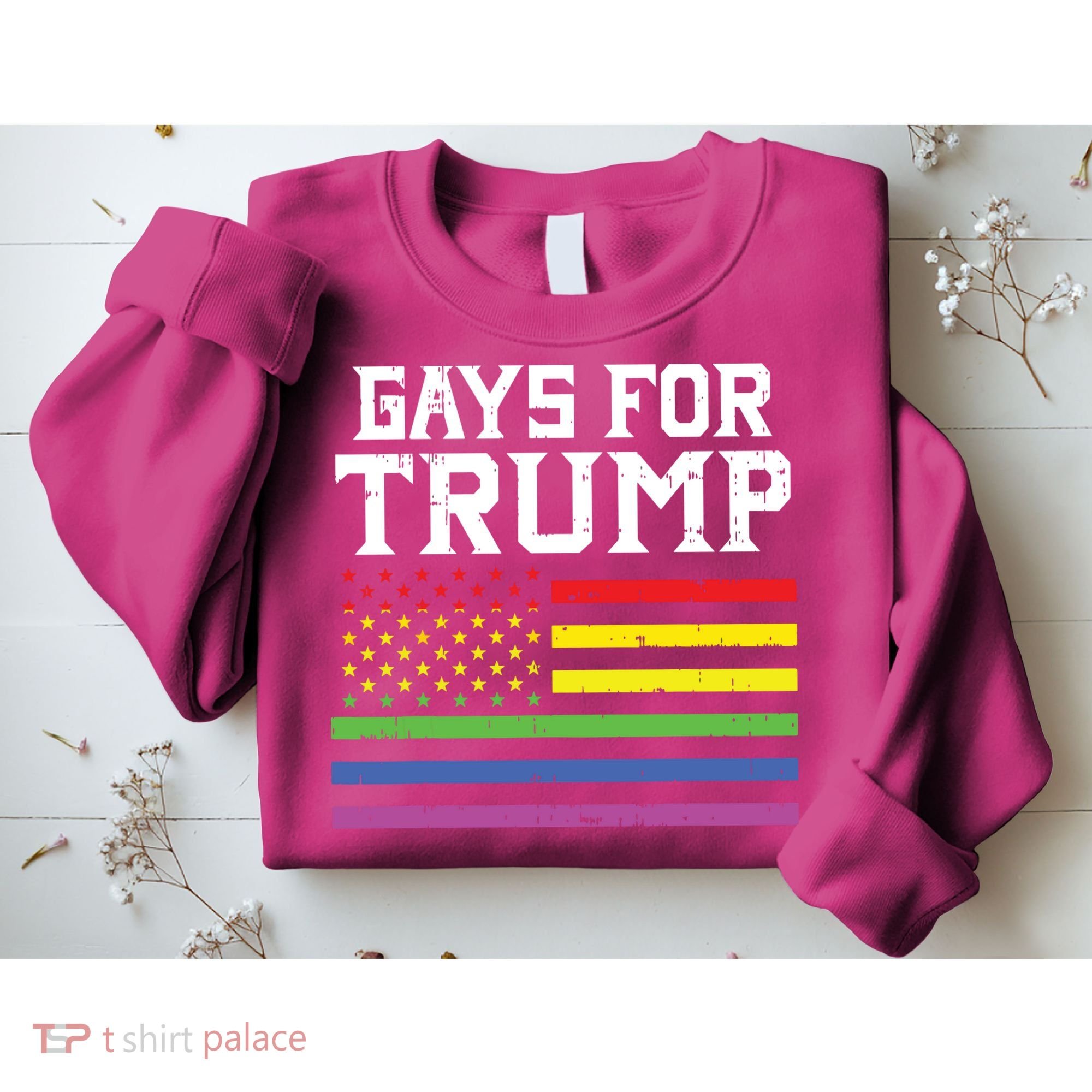 Gays For Trump Usa Flag Pro Reelect Donald 2020 Lgpt Gift Sweatshirt