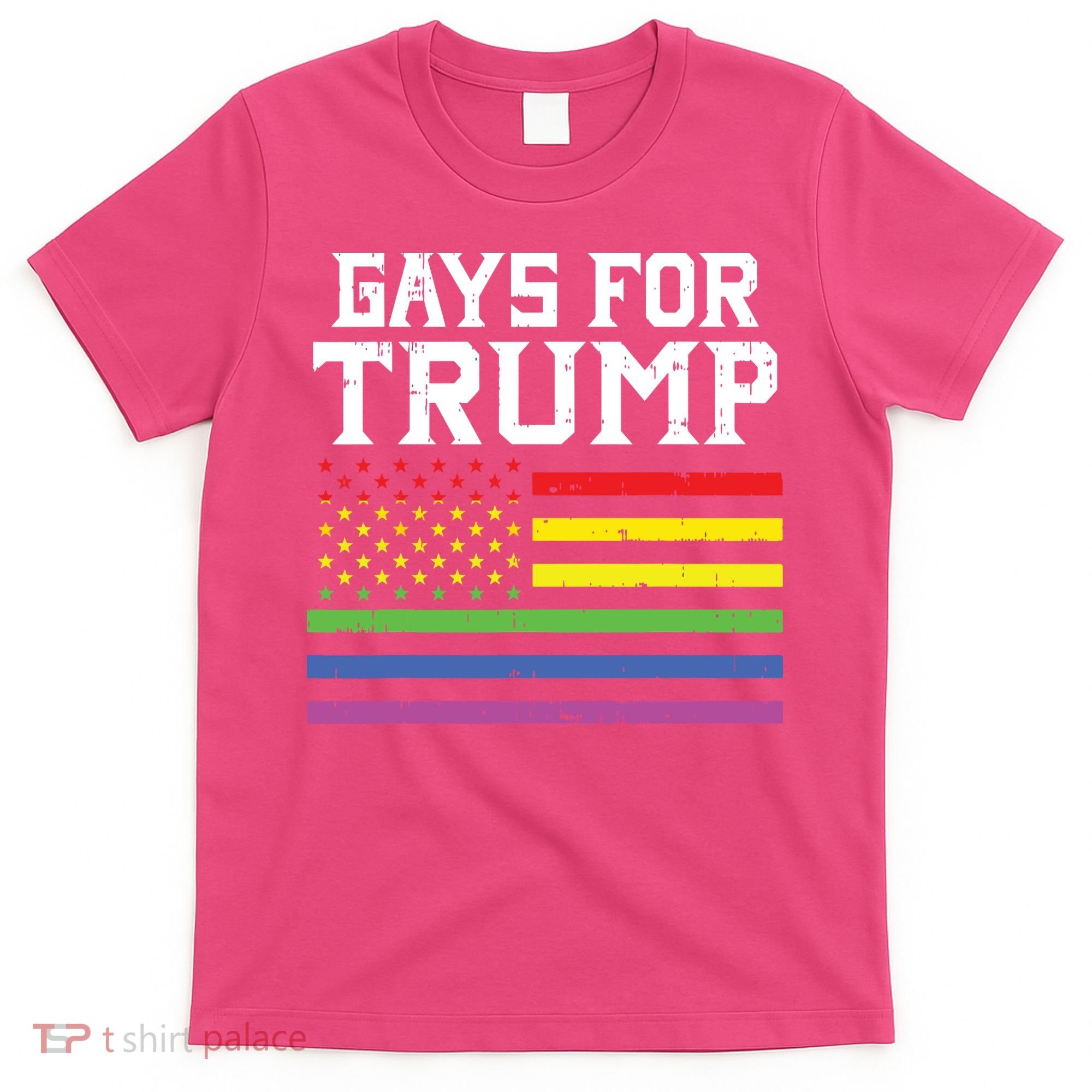 Gays For Trump Usa Flag Pro Reelect Donald 2020 Lgpt Gift T-Shirt