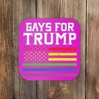 Gays For Trump Usa Flag Pro Reelect Donald 2020 Lgpt Gift Coaster thumb 0