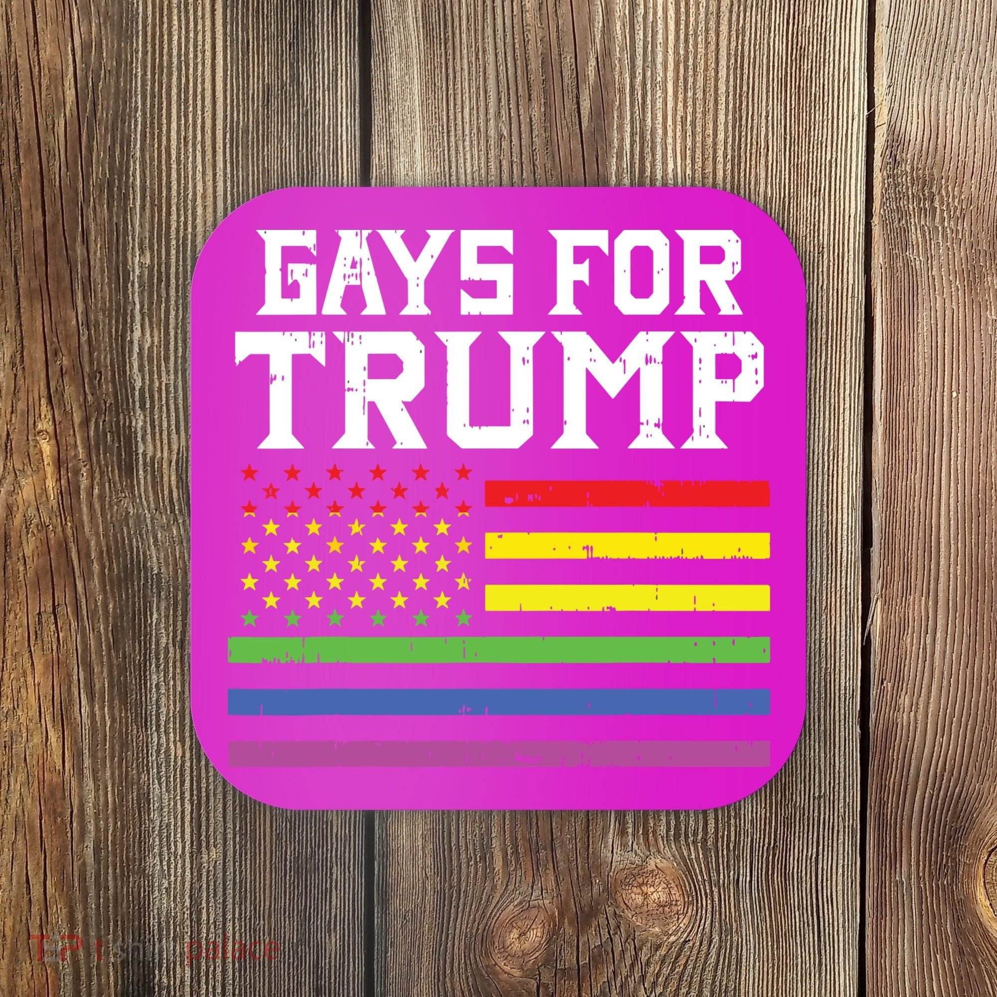 Gays For Trump Usa Flag Pro Reelect Donald 2020 Lgpt Gift Coaster
