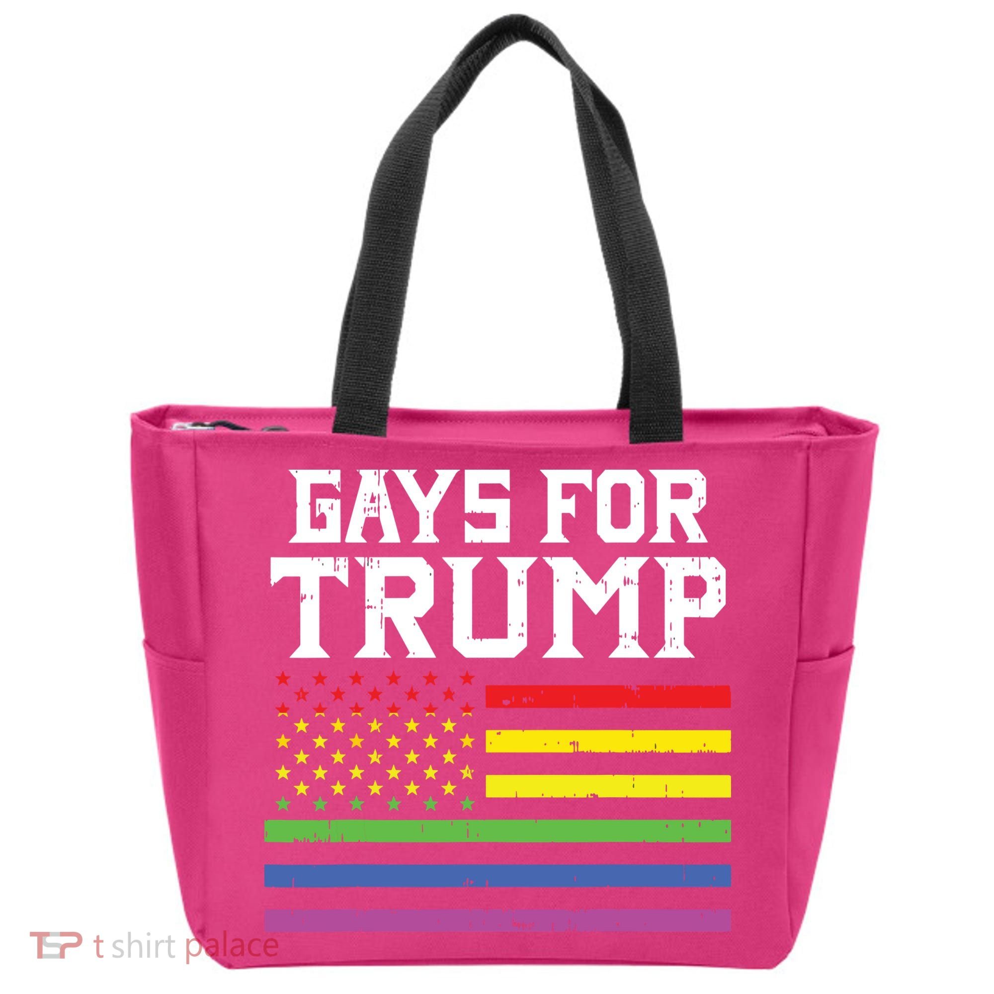 Gays For Trump Usa Flag Pro Reelect Donald 2020 Lgpt Gift Tote Bag