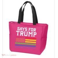 Gays For Trump Usa Flag Pro Reelect Donald 2020 Lgpt Gift Tote Bag thumb 3