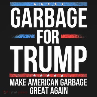 Garbage For Trump Make American Garbage Great Again Cropped Pullover Crew