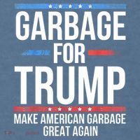 Garbage For Trump Make American Garbage Great Again Comfort Colors Garment-Dyed Hooded Sweatshirt thumb 2
