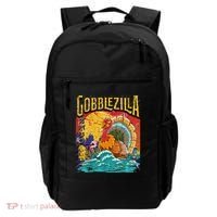 Gobblezila Funny Thanksgiving Monster Movie Spoof Backpack thumb 0