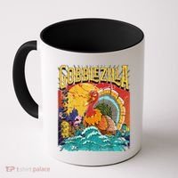 Gobblezila Funny Thanksgiving Monster Movie Spoof Coffee Mug thumb 0