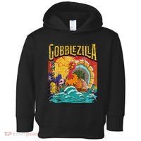 Gobblezila Funny Thanksgiving Monster Movie Spoof Toddler Hoodie thumb 0