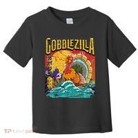 Gobblezila Funny Thanksgiving Monster Movie Spoof Toddler T-Shirt thumb 0
