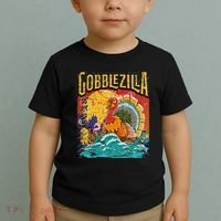 Gobblezila Funny Thanksgiving Monster Movie Spoof Toddler T-Shirt thumb 2