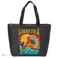 Gobblezila Funny Thanksgiving Monster Movie Spoof Tote Bag thumb 0
