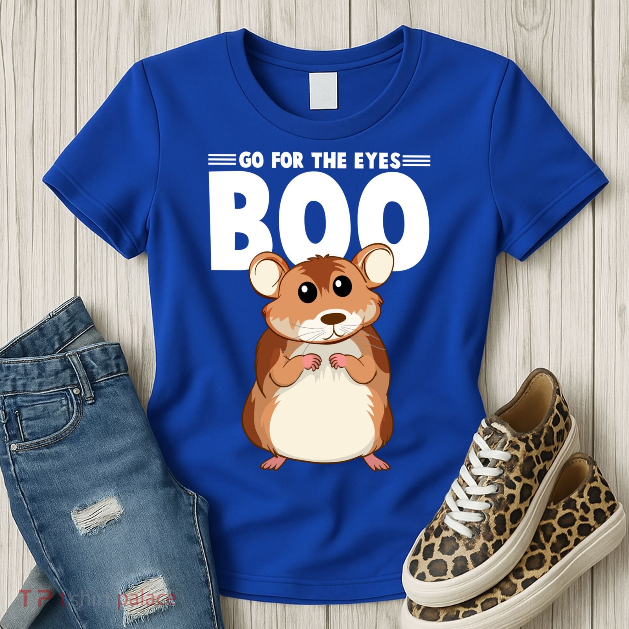 Go For The Eyes Boo Hamster Guinea Pig Funny Gift Hamster Great Gift Women's T-Shirt
