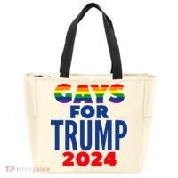 Gays For Trump 2024 Election Tote Bag thumb 0
