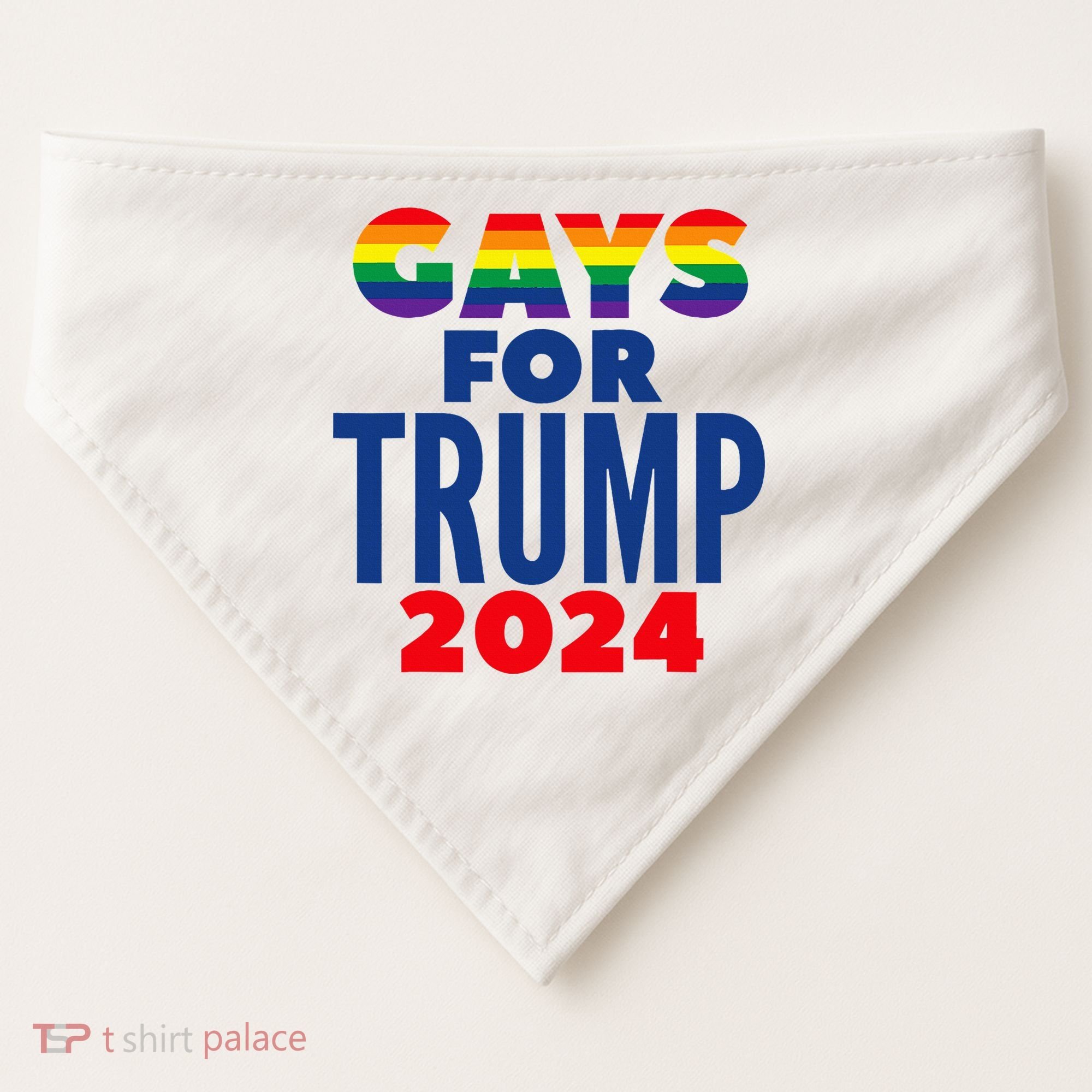 Gays For Trump 2024 Election USA-Made Doggie Bandana