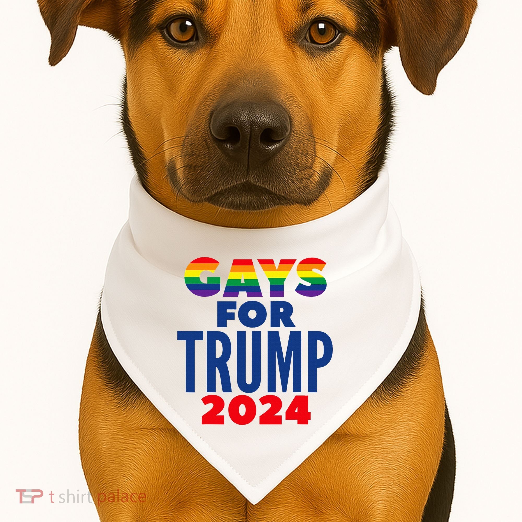Gays For Trump 2024 Election USA-Made Doggie Bandana