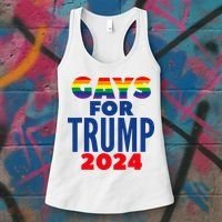 Gays For Trump 2024 Election Women's Tank Top thumb 3