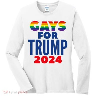 Gays For Trump 2024 Election Women's Long Sleeve Shirt