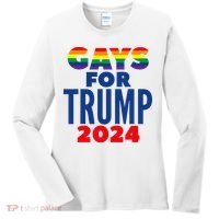 Gays For Trump 2024 Election Women's Long Sleeve Shirt thumb 0