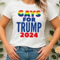 Gays For Trump 2024 Election Women's T-Shirt thumb 2
