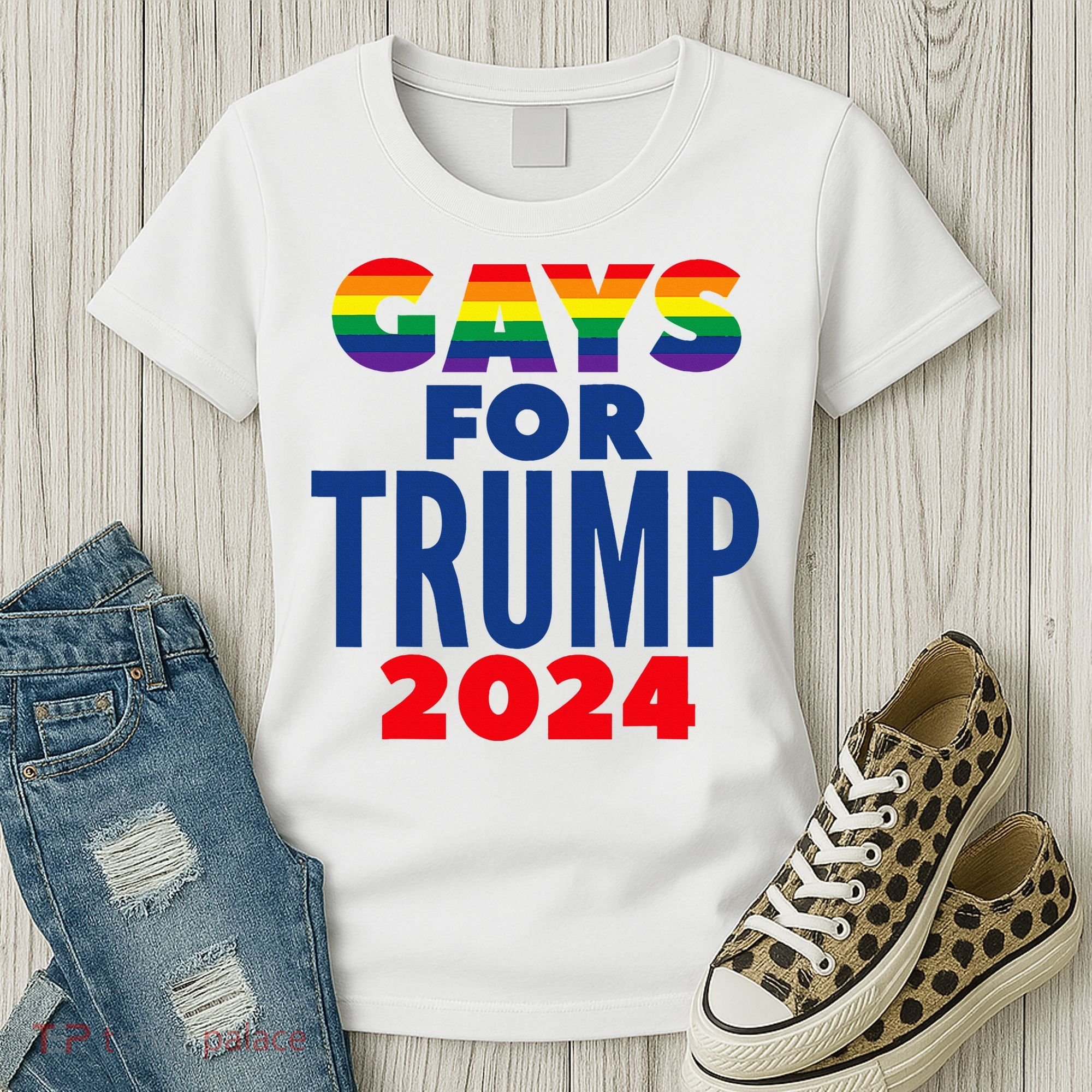 Gays For Trump 2024 Election Women's T-Shirt