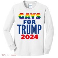 Gays For Trump 2024 Election Kids Long Sleeve Shirt thumb 0