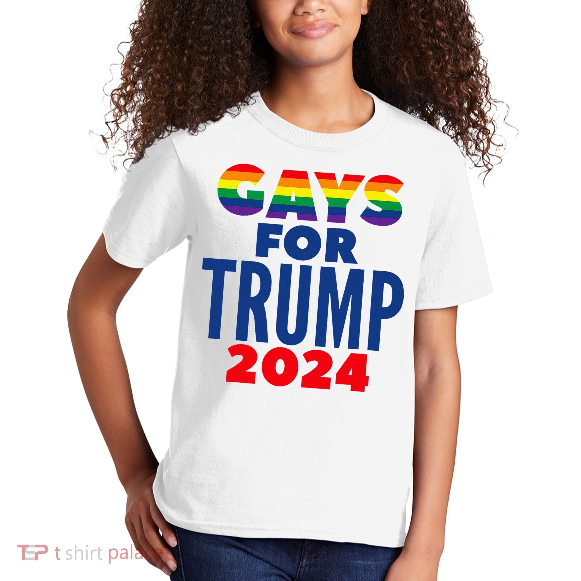 Gays For Trump 2024 Election Kids T-Shirt