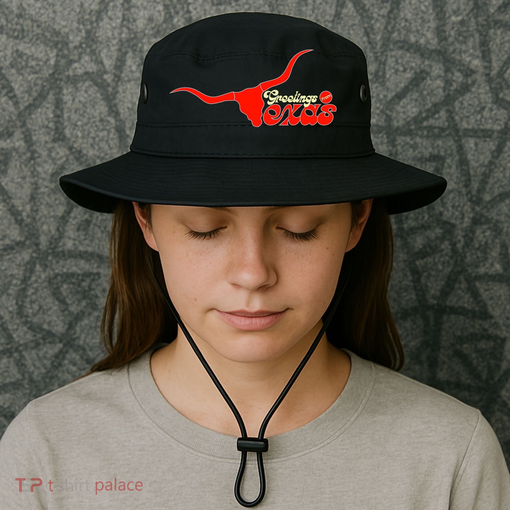 Greetings From Texas Longhorn Logo Bucket Hat