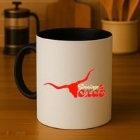 Greetings From Texas Longhorn Logo Coffee Mug thumb 4