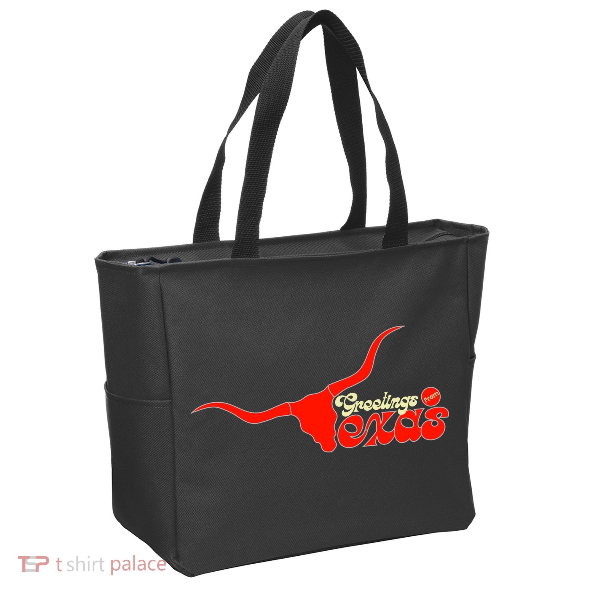Greetings From Texas Longhorn Logo Tote Bag