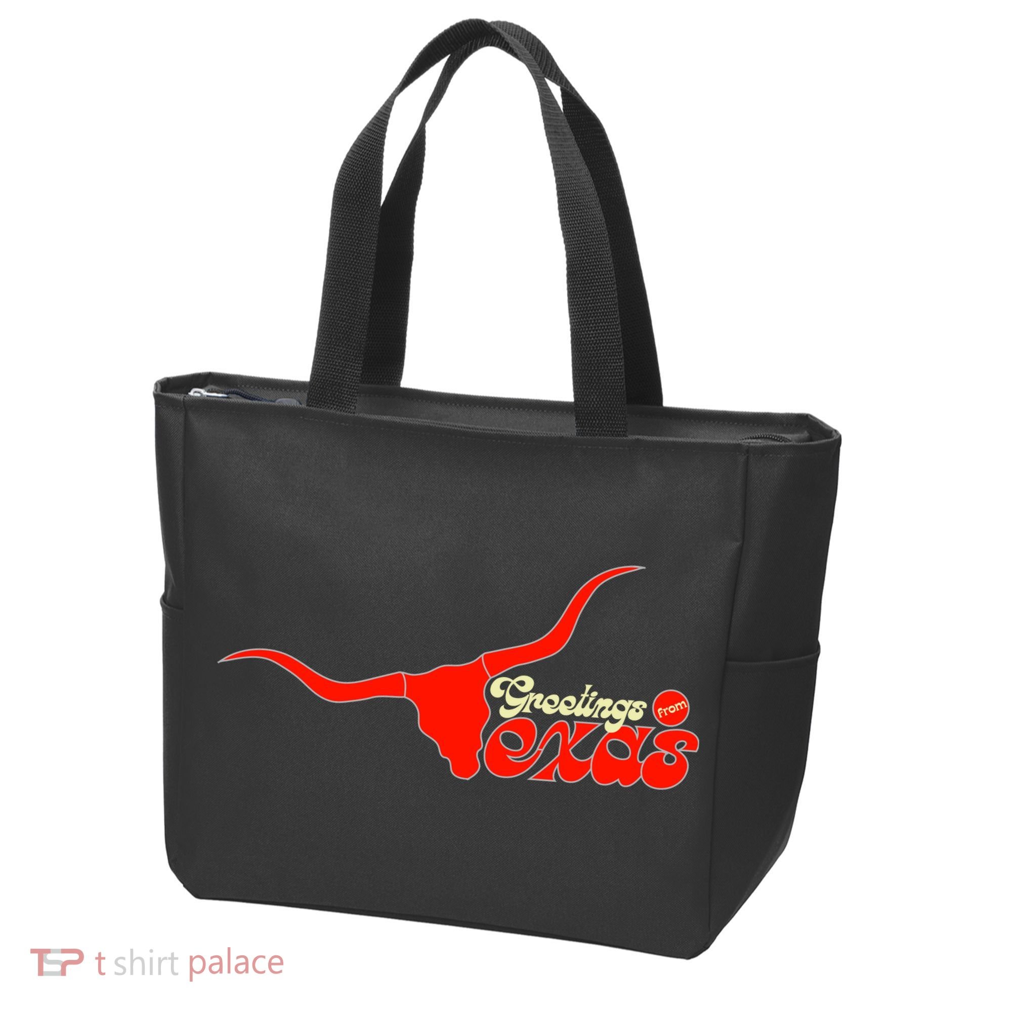 Greetings From Texas Longhorn Logo Tote Bag