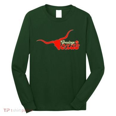 Greetings From Texas Longhorn Logo Long Sleeve Shirt