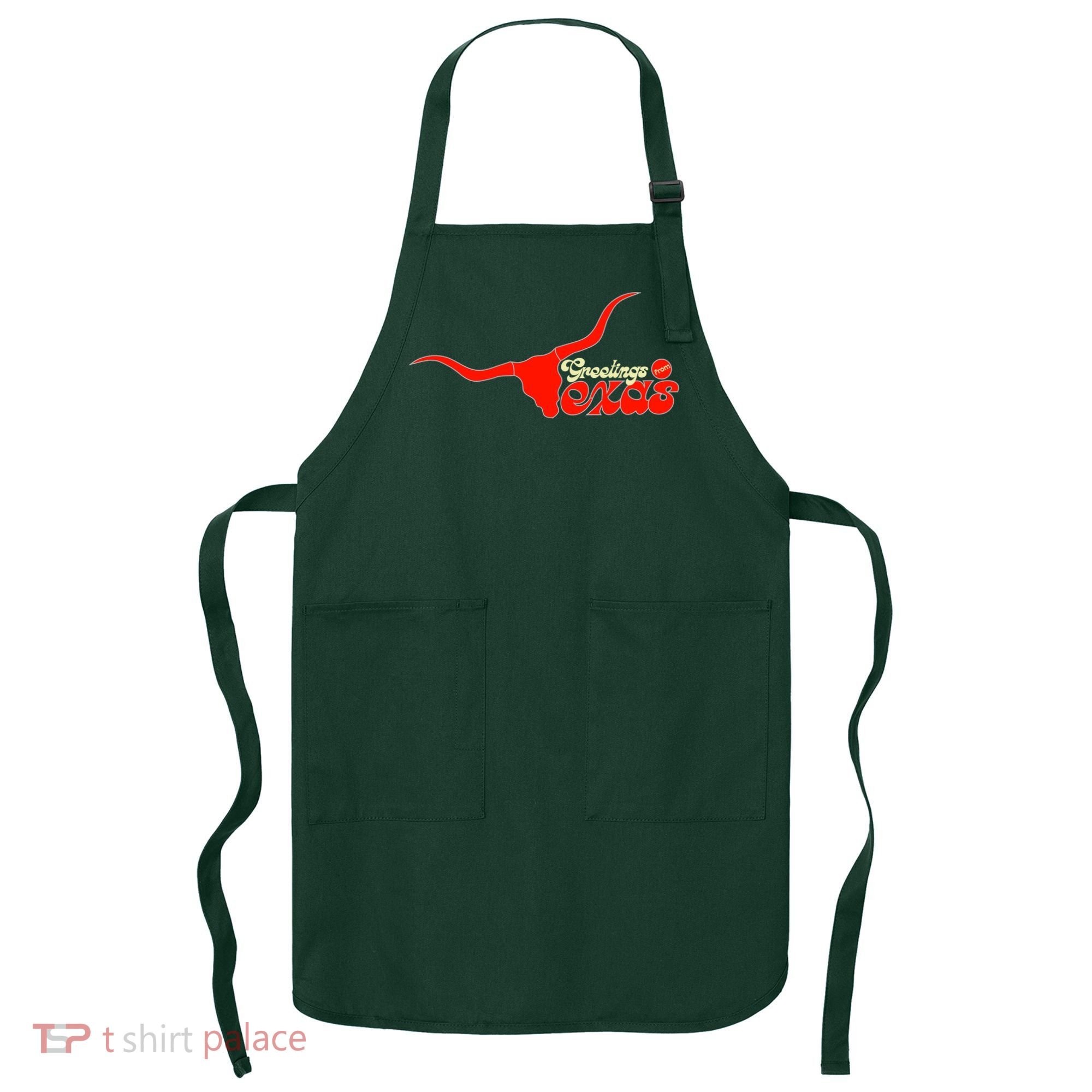 Greetings From Texas Longhorn Logo Apron