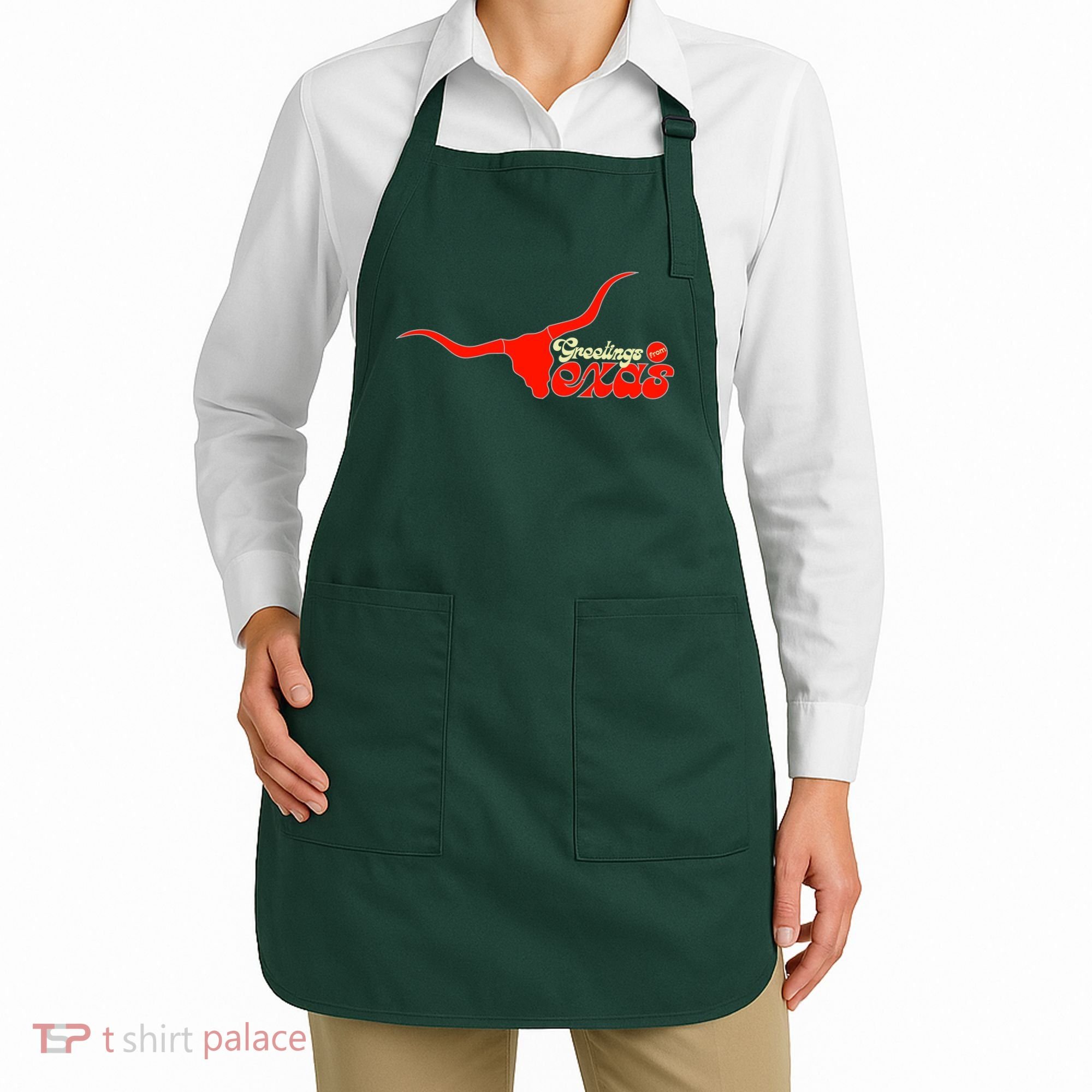 Greetings From Texas Longhorn Logo Apron