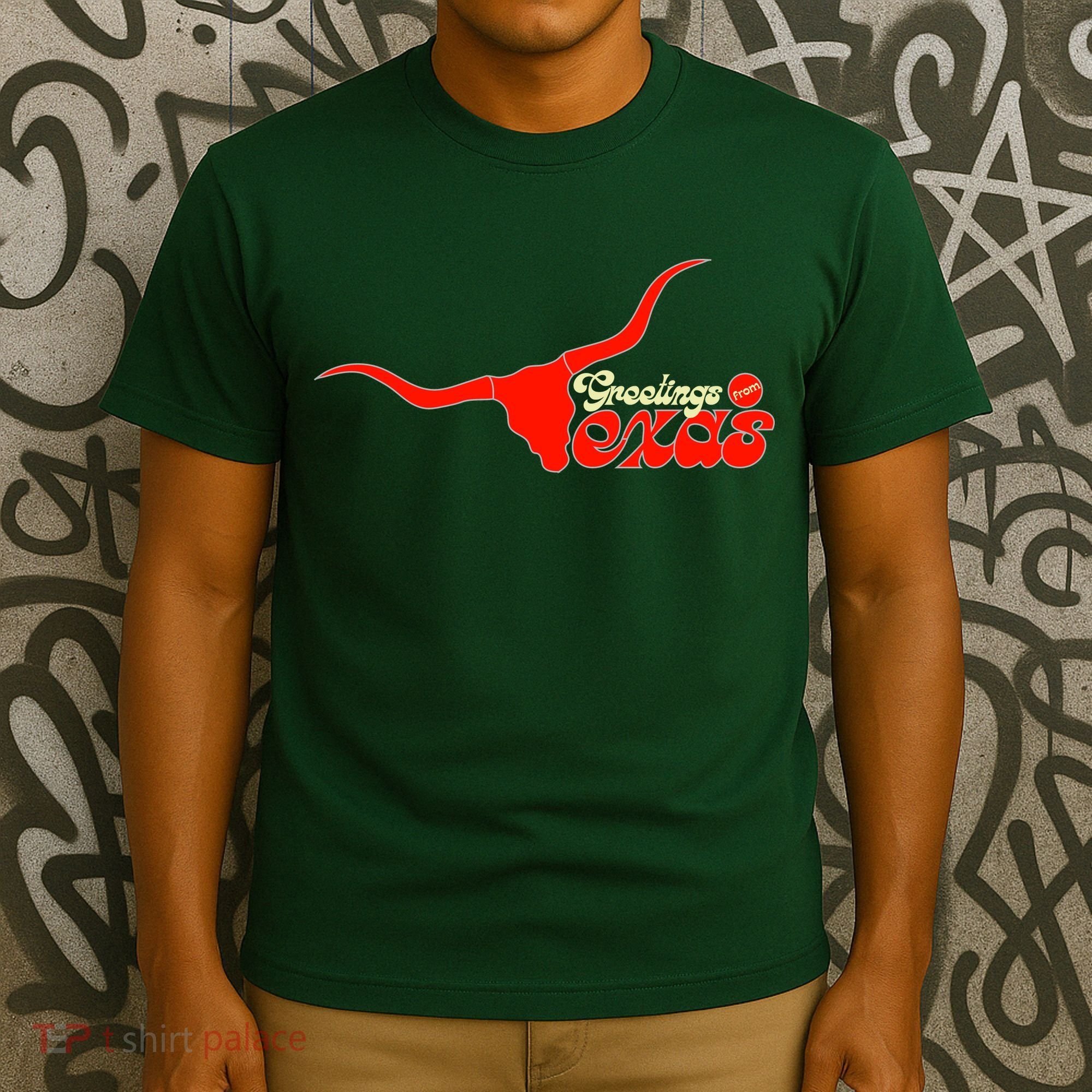 Greetings From Texas Longhorn Logo T-Shirt