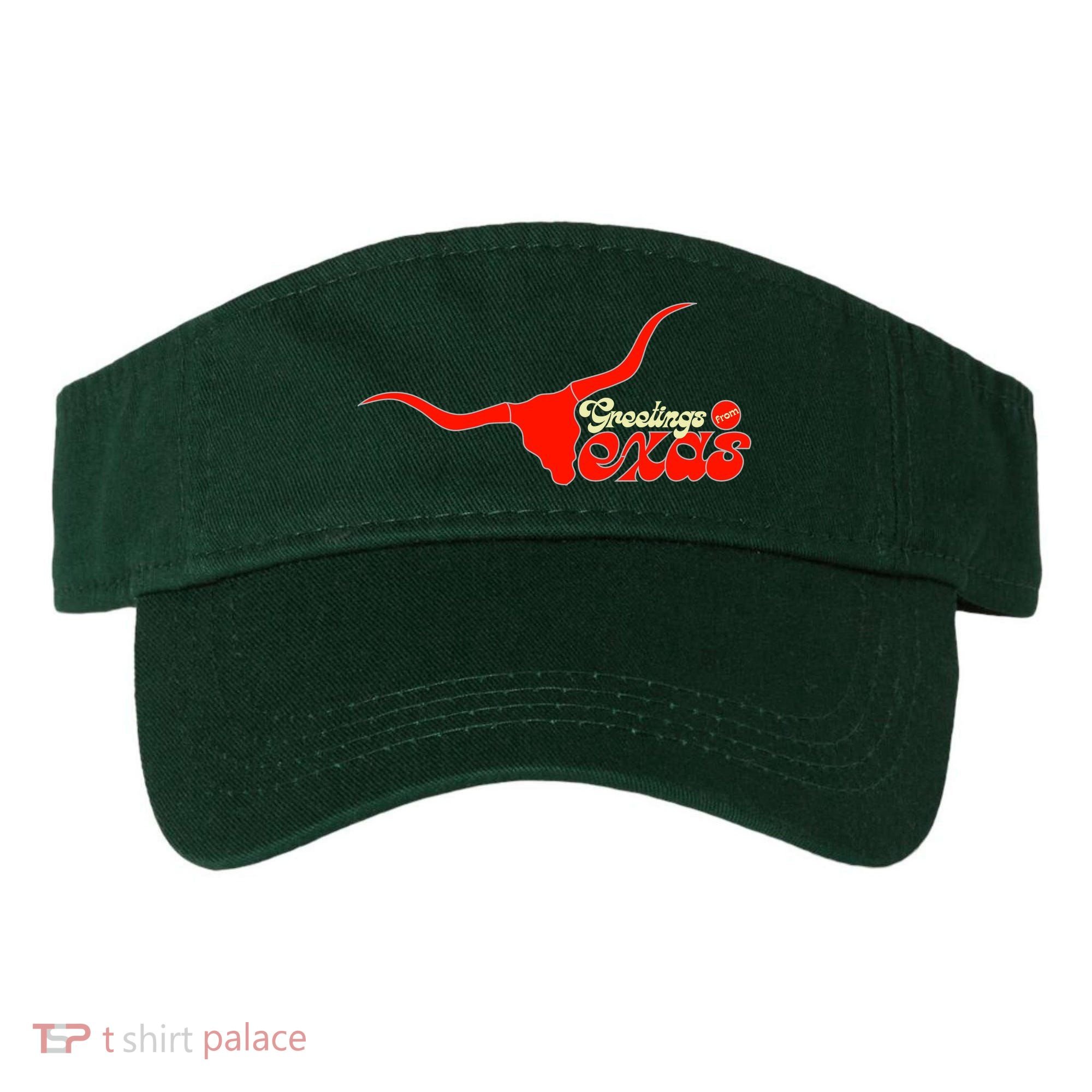 Greetings From Texas Longhorn Logo Visor