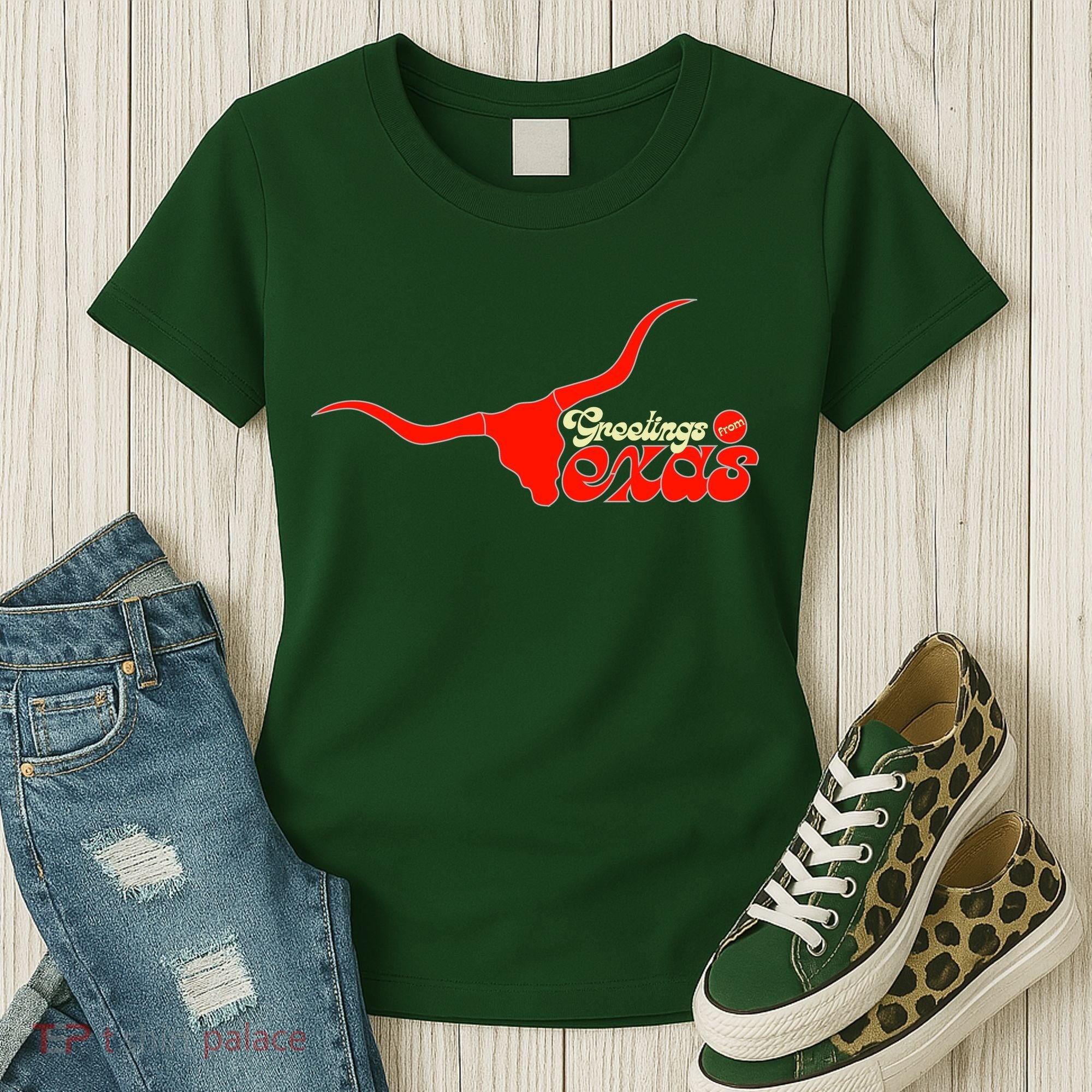 Greetings From Texas Longhorn Logo Women's T-Shirt