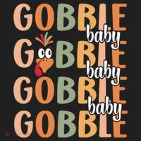 Gobble Funny Thanksgiving Turkey Gift Women's Sweatshirt thumb 2
