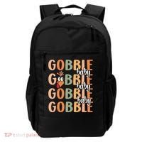 Gobble Funny Thanksgiving Turkey Gift Backpack thumb 0