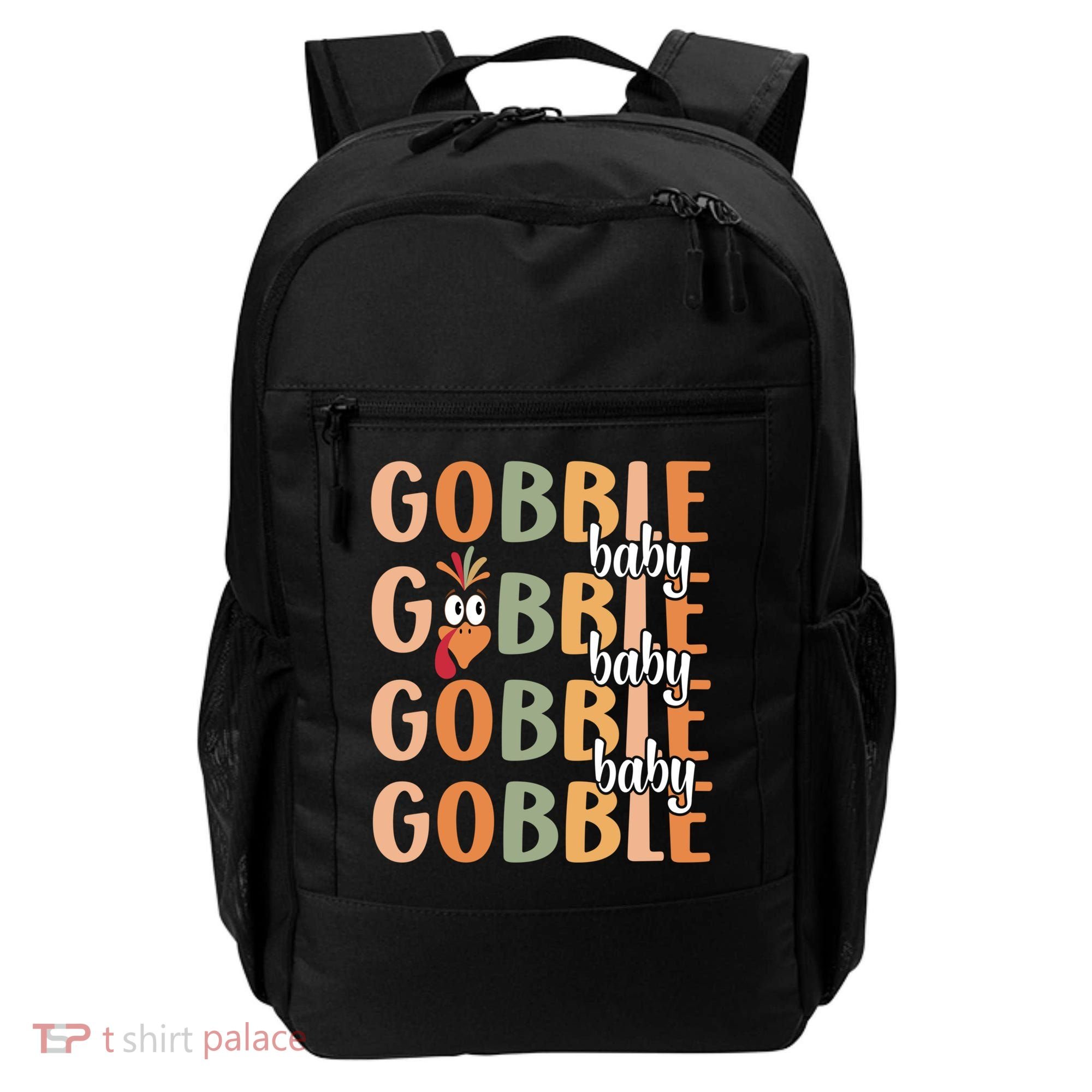 Gobble Funny Thanksgiving Turkey Gift Backpack
