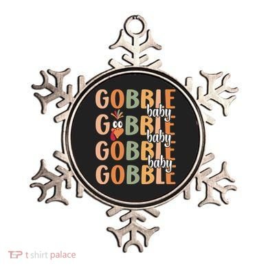 Gobble Funny Thanksgiving Turkey Gift Ornament